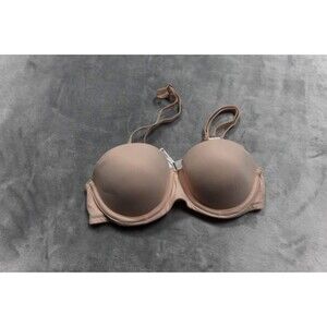 Victoria's Secret PINK 32A Beige Wear Everywhere Push Up Strapless Bra NWT